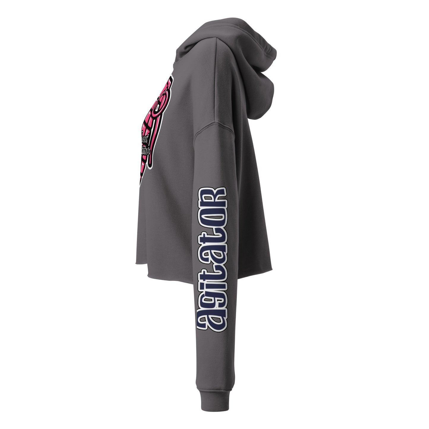 She Doesn't Quit Cherry Granade Cropped Hoodie by Sweet Agitator