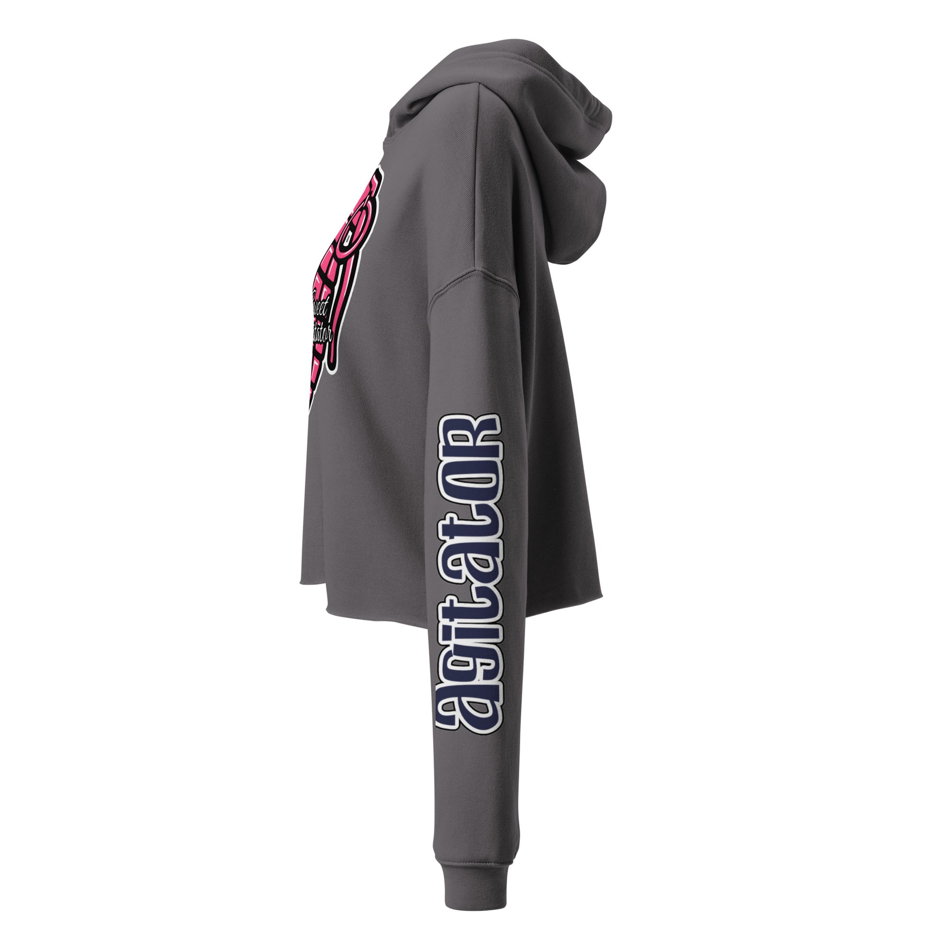 She Doesn't Quit Cherry Granade Cropped Hoodie by Sweet Agitator