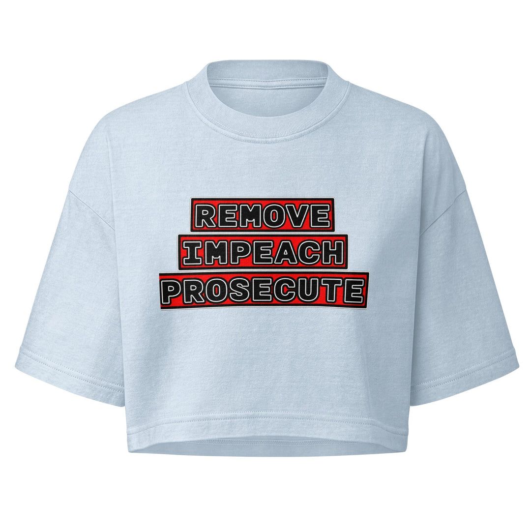 Cancel The Trump Administration Cropped Tee Heavyweight Cotton by Sweet Agitator