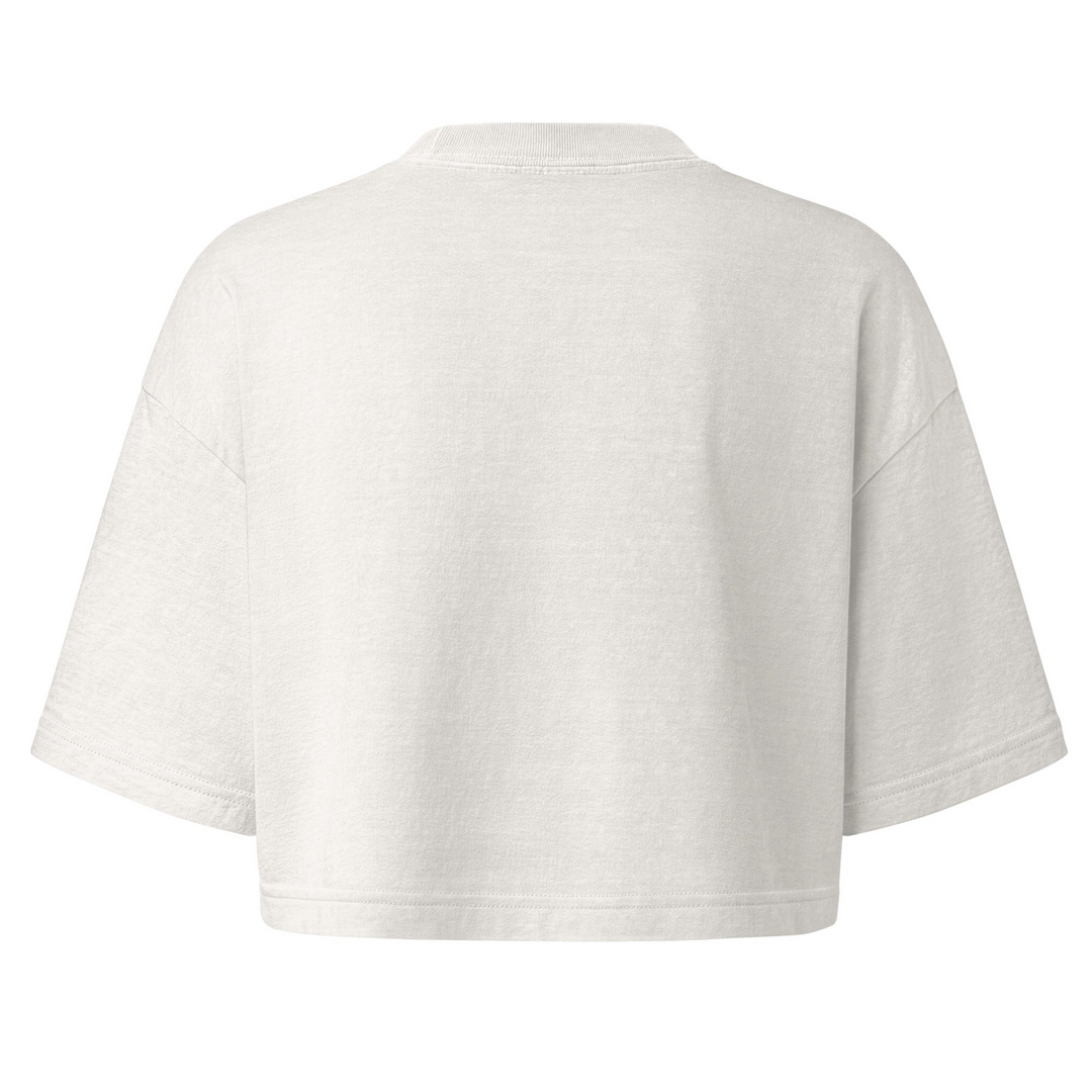 Resist Persist Vote Cropped Cotton T Shirt With Relaxed Fit by Sweet Agitator