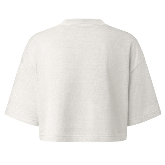 Resist Persist Vote Cropped Cotton T Shirt With Relaxed Fit by Sweet Agitator