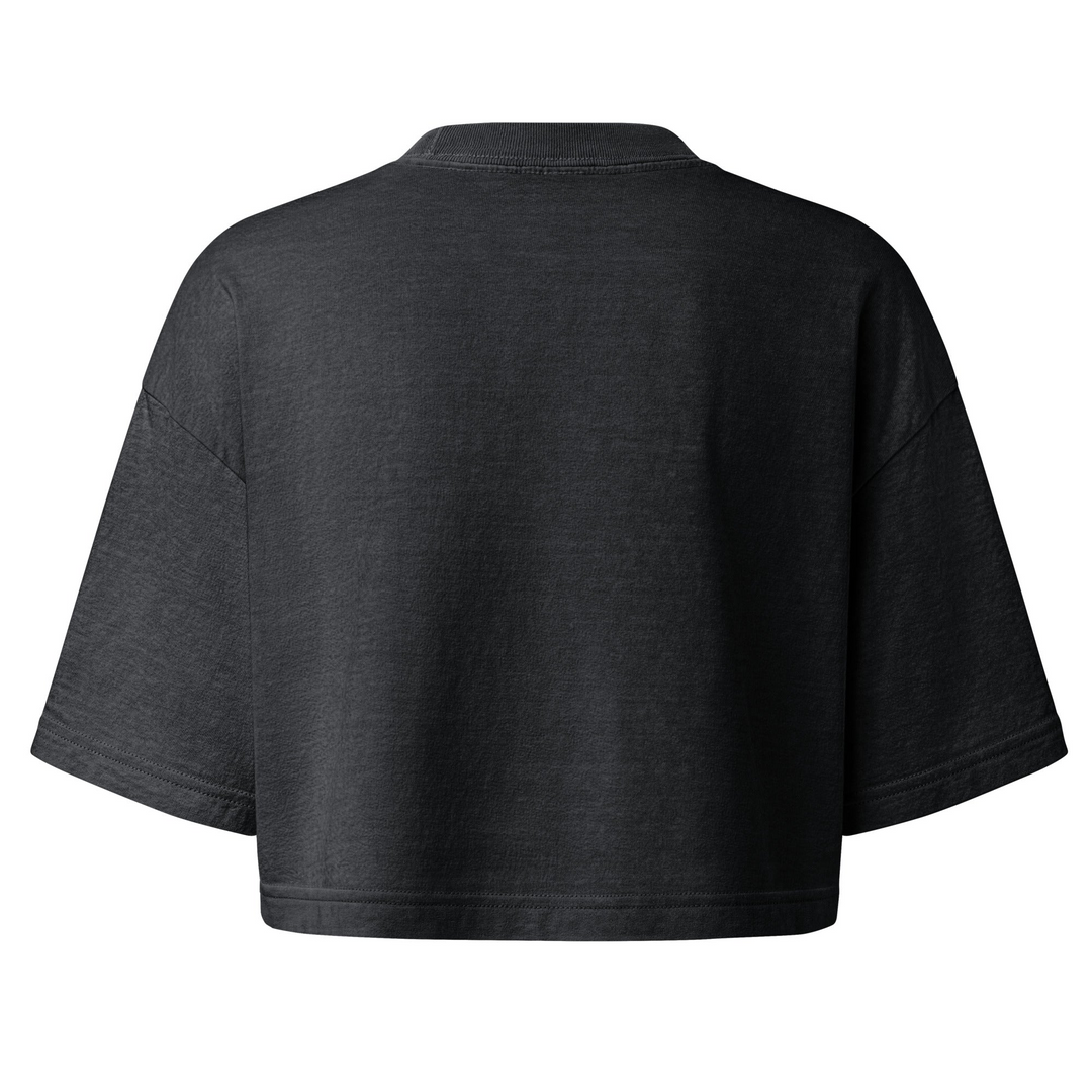 Resist Persist Vote Cropped Cotton T Shirt With Relaxed Fit by Sweet Agitator