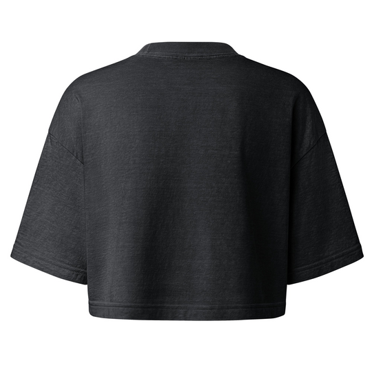 Resist Persist Vote Cropped Cotton T Shirt With Relaxed Fit by Sweet Agitator