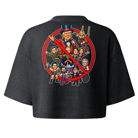 Cancel The Trump Administration Cropped Tee Heavyweight Cotton by Sweet Agitator