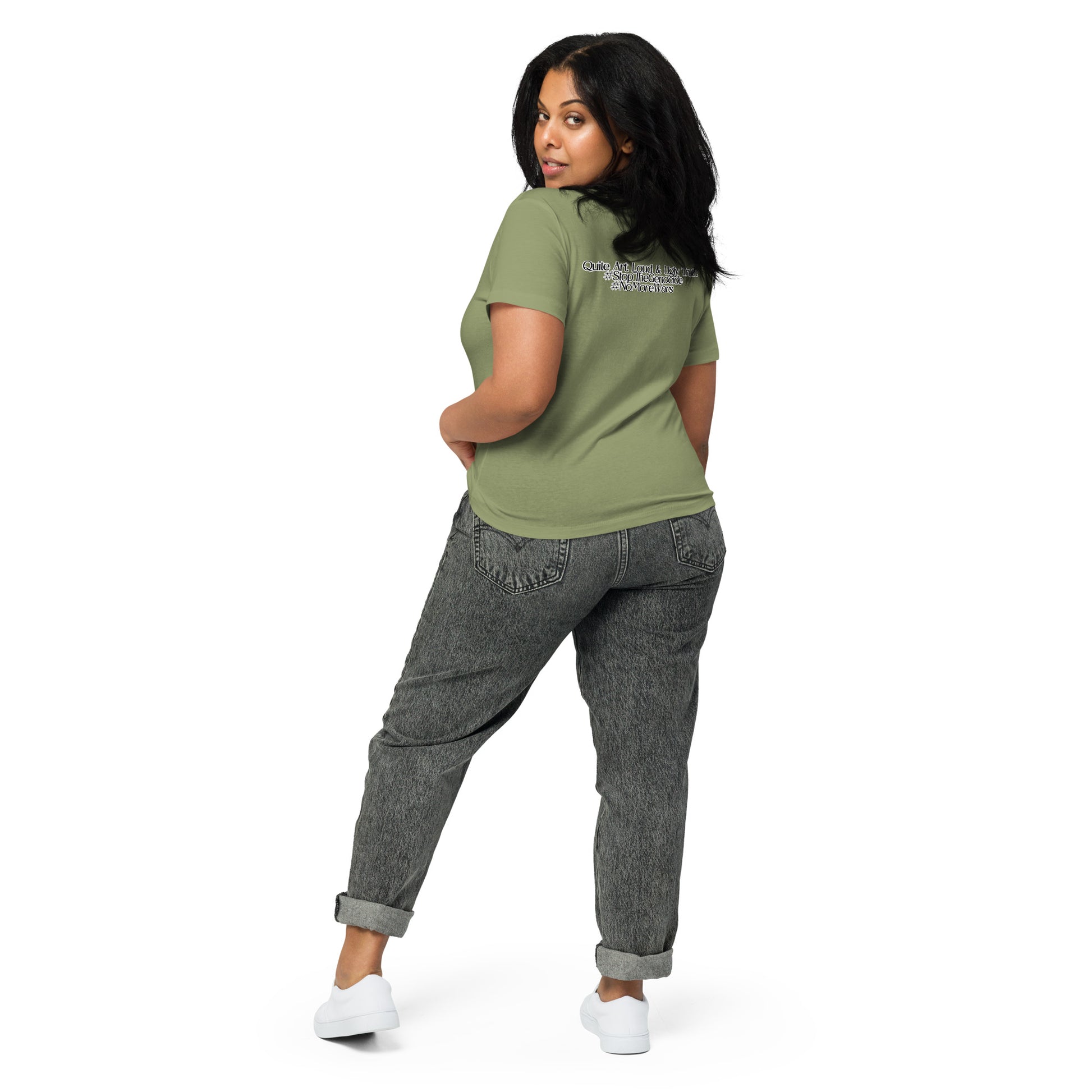 Women’s high-waisted t-shirt by Sweet Agitator