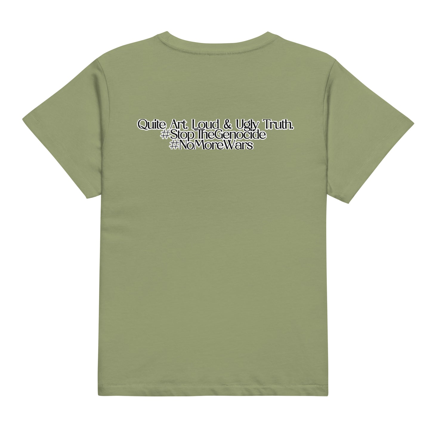 Women’s high-waisted t-shirt by Sweet Agitator