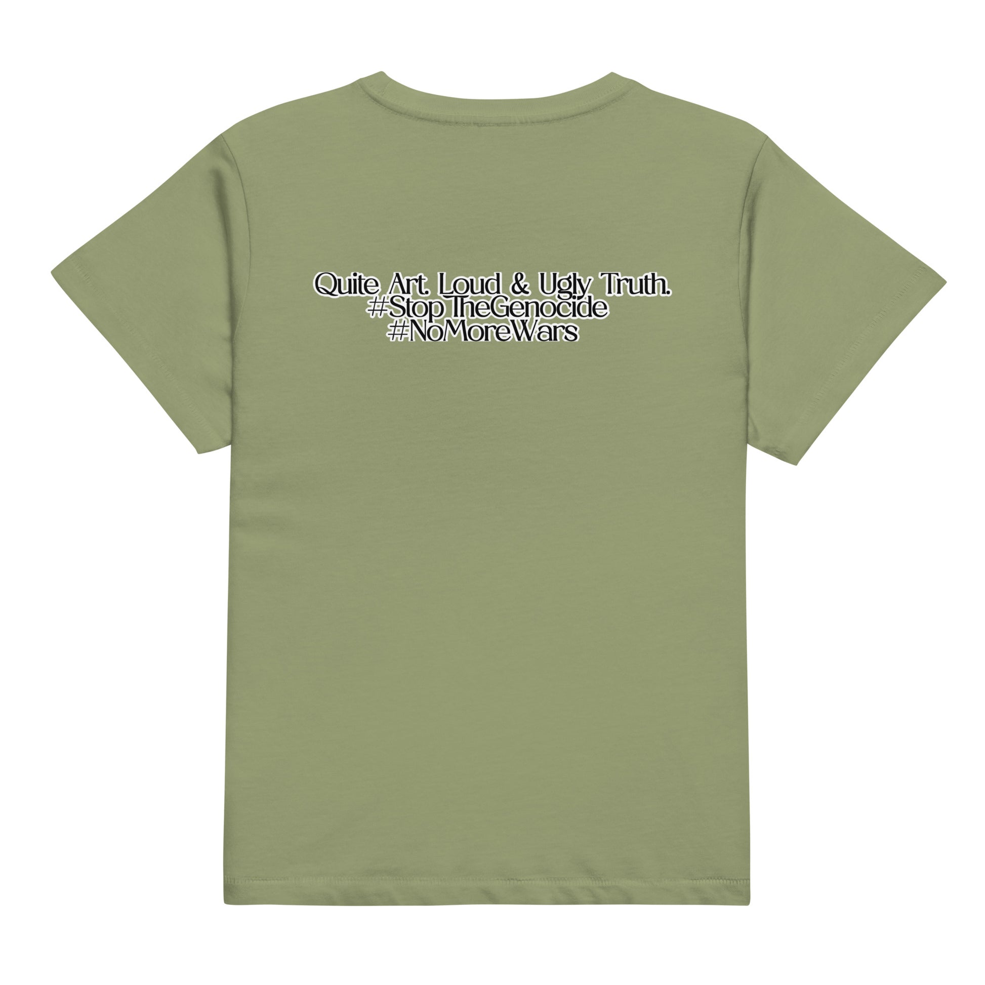 Women’s high-waisted t-shirt by Sweet Agitator