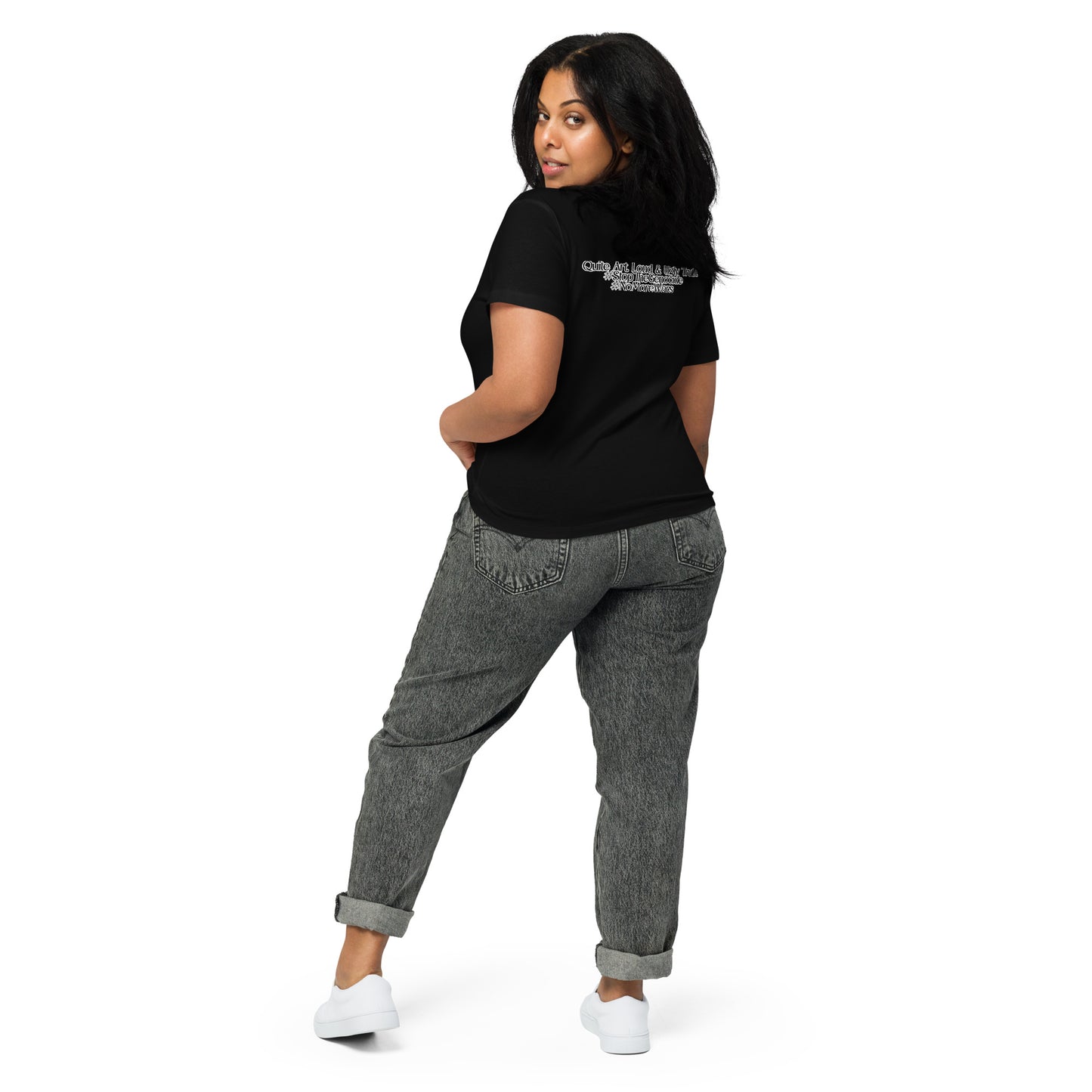 Women’s high-waisted t-shirt by Sweet Agitator