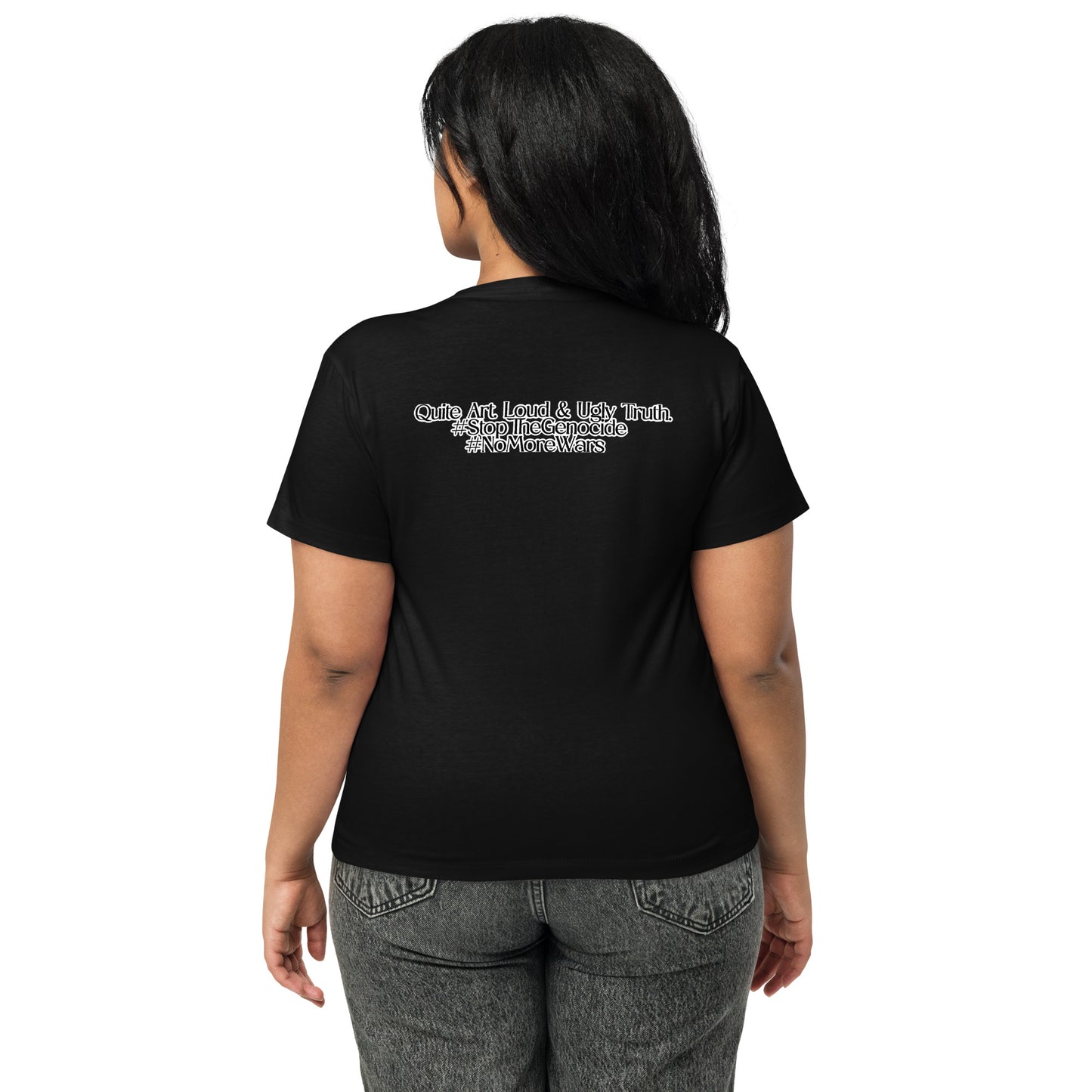 Women’s high-waisted t-shirt by Sweet Agitator