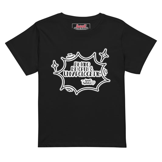 Women’s high-waisted t-shirt by Sweet Agitator