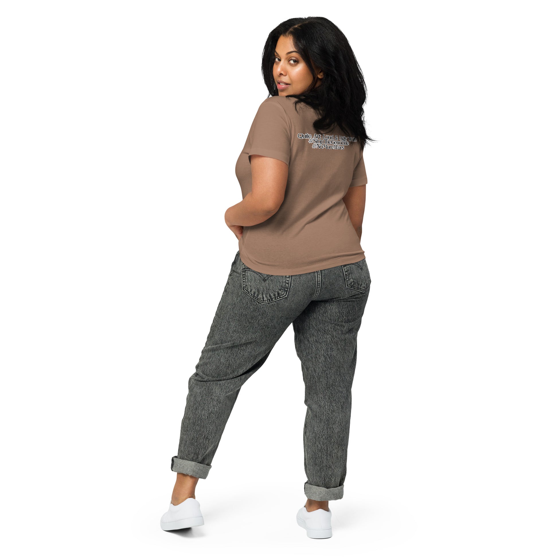 Women’s high-waisted t-shirt by Sweet Agitator
