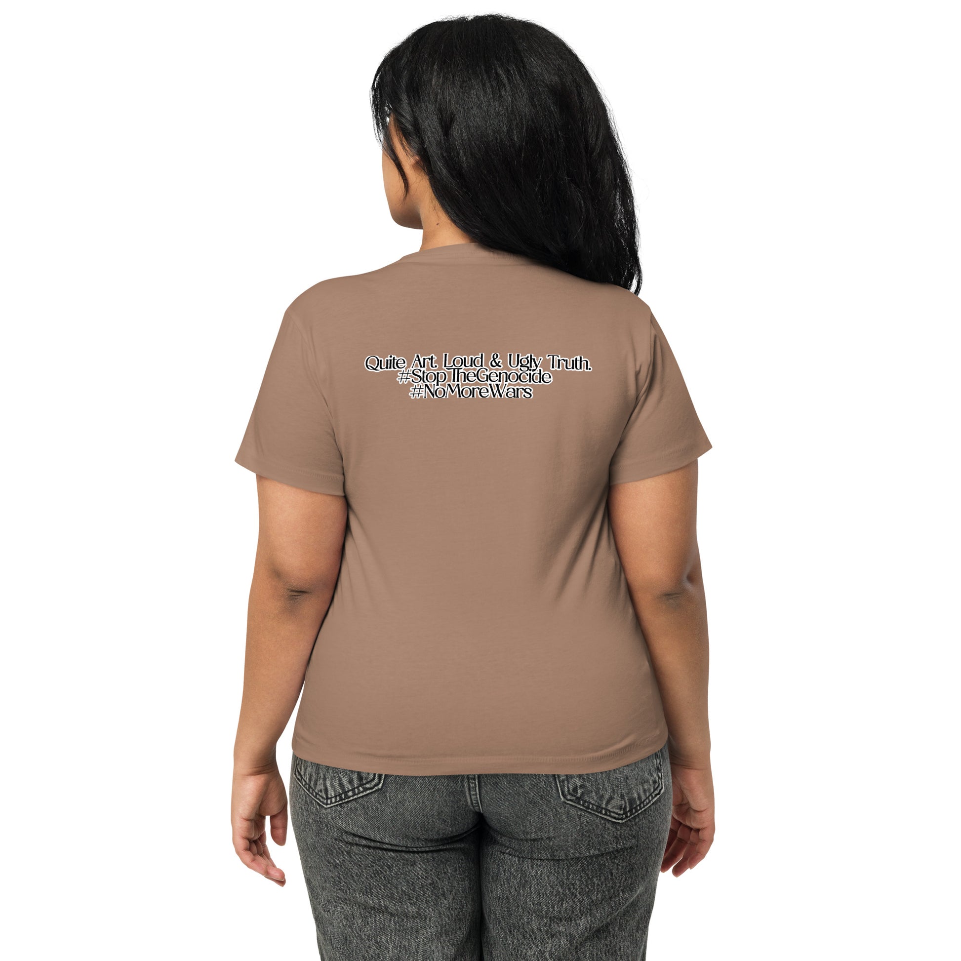 Women’s high-waisted t-shirt by Sweet Agitator
