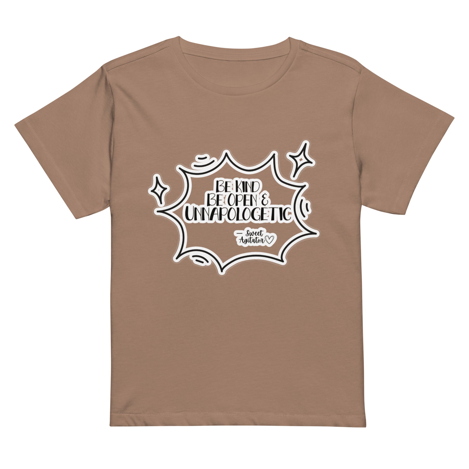 Women’s high-waisted t-shirt by Sweet Agitator