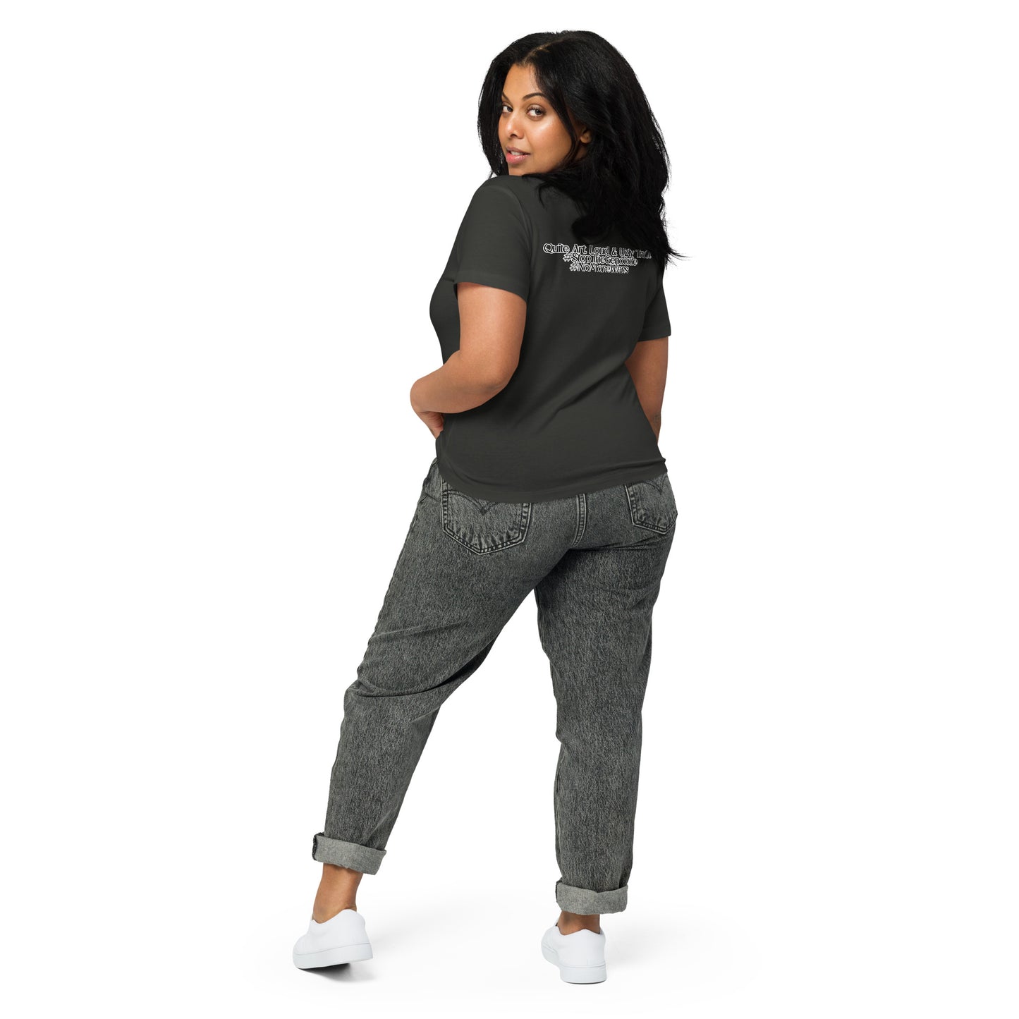 Women’s high-waisted t-shirt by Sweet Agitator