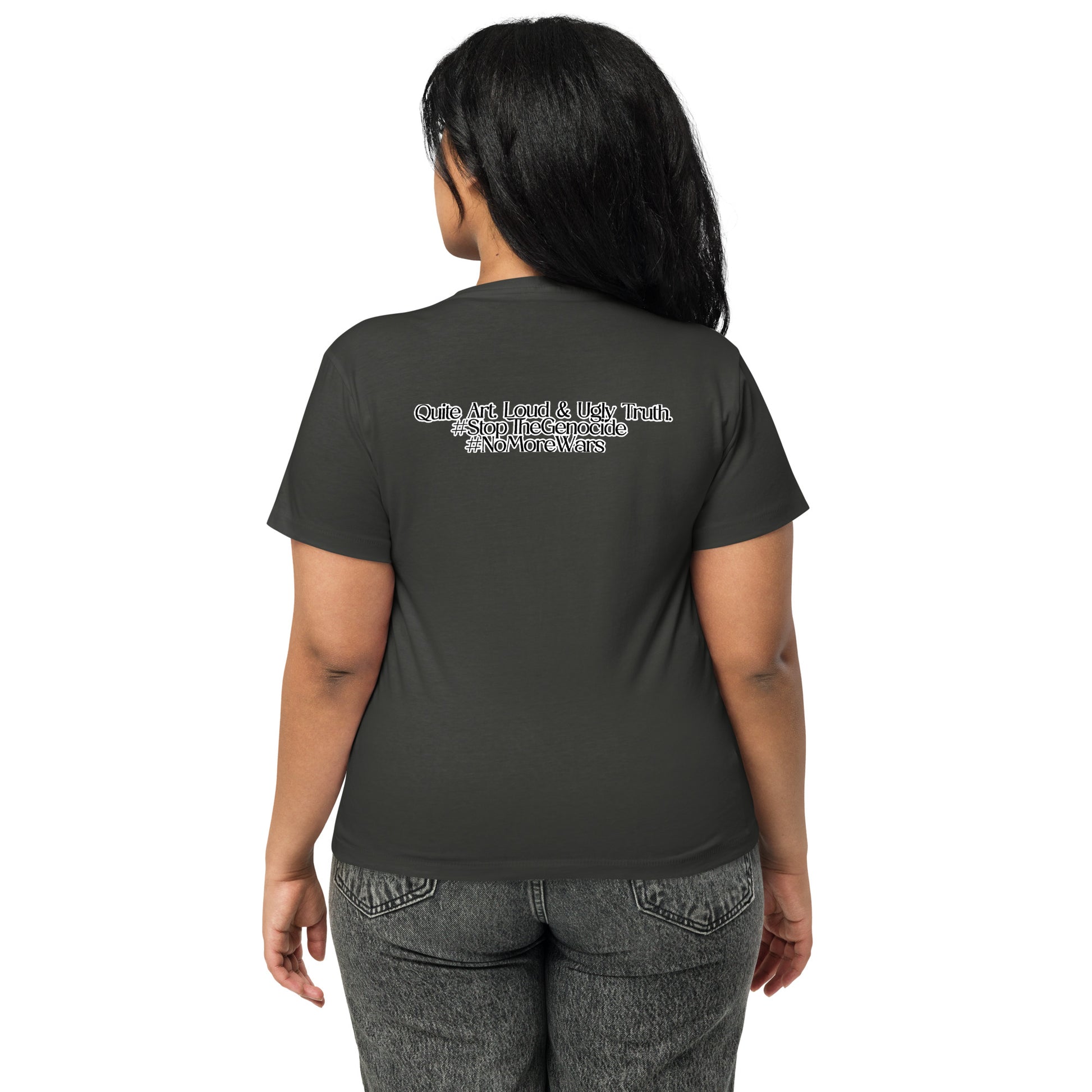 Women’s high-waisted t-shirt by Sweet Agitator
