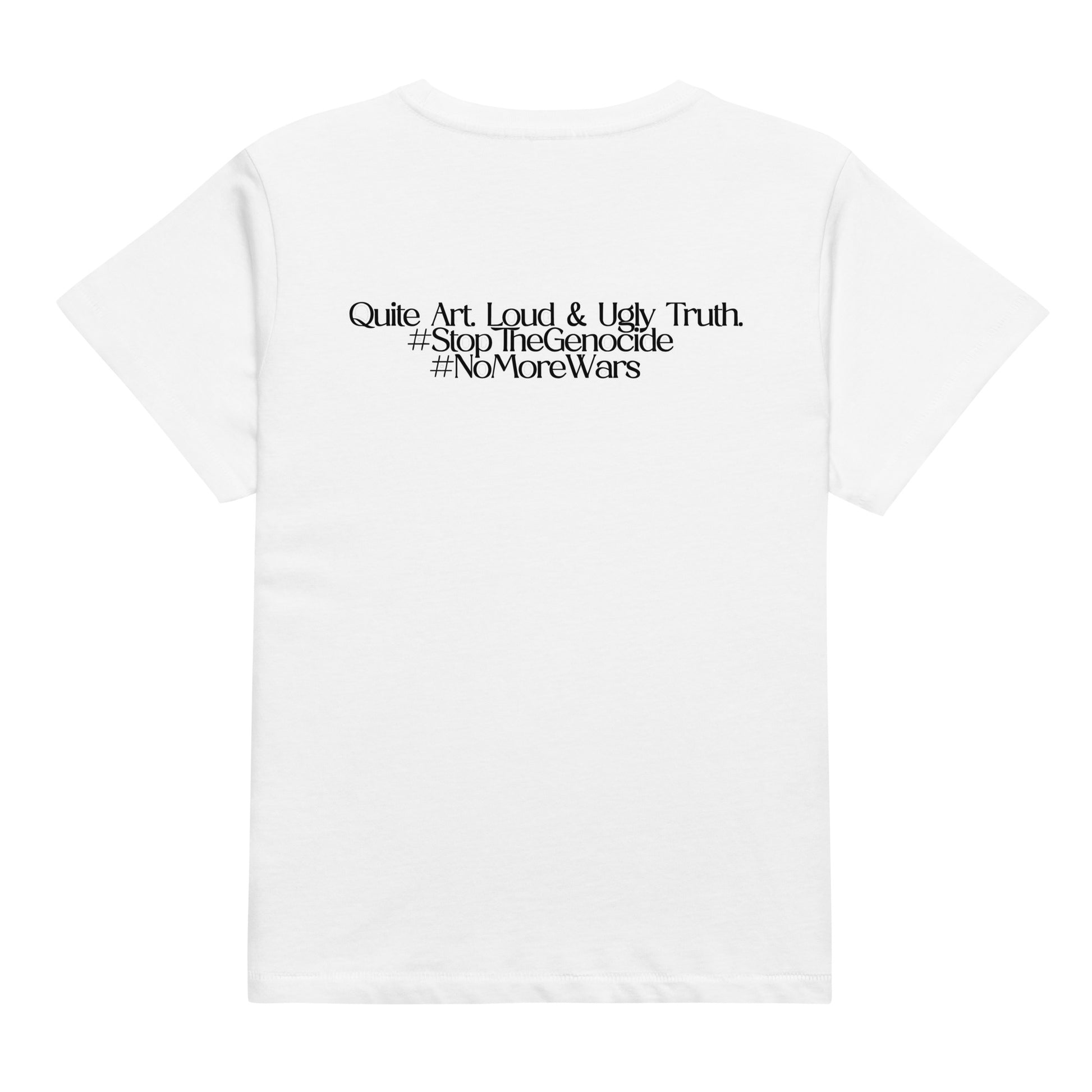 Women’s high-waisted t-shirt by Sweet Agitator