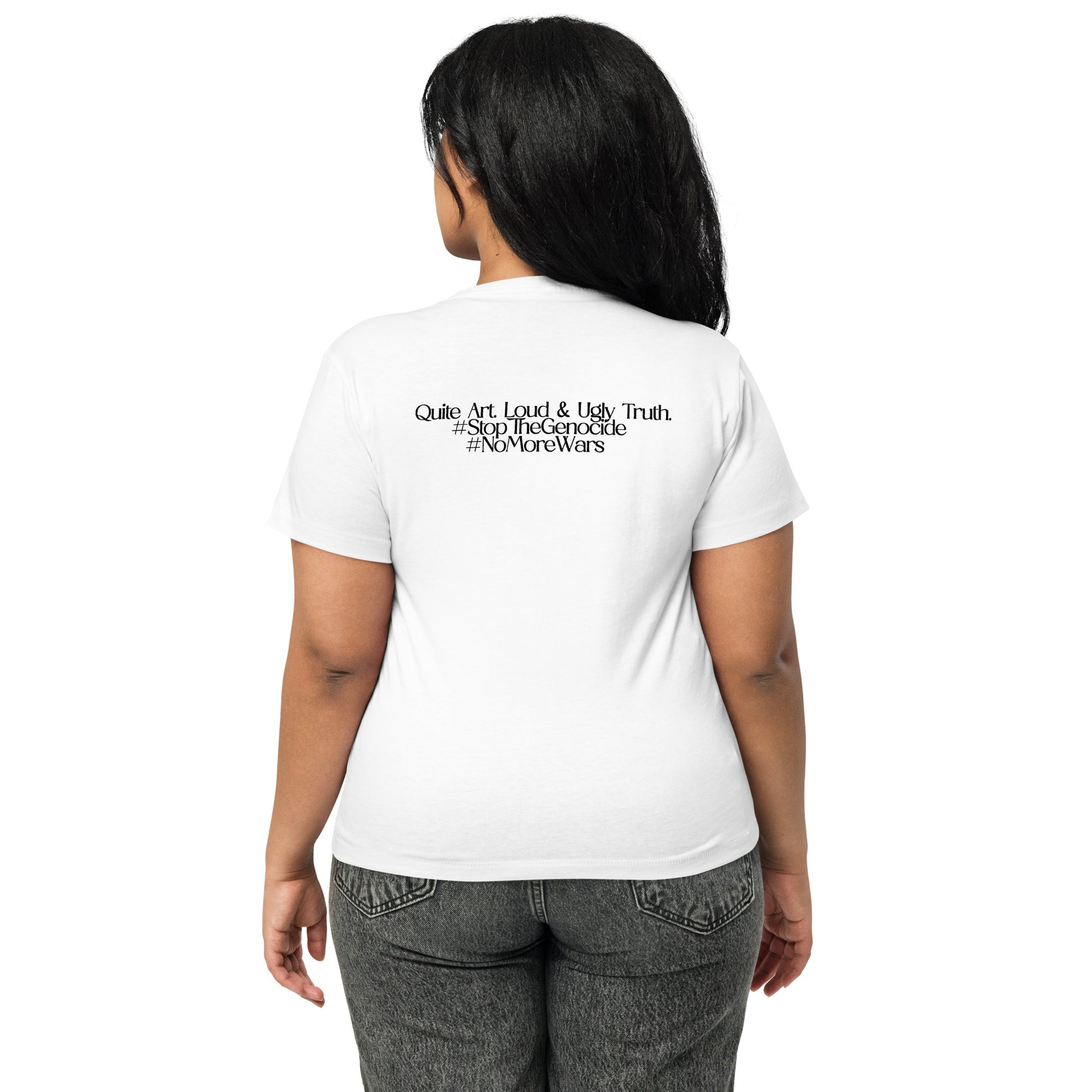 Women’s high-waisted t-shirt by Sweet Agitator