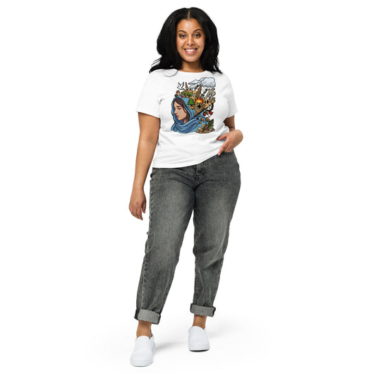 Women’s high-waisted t-shirt by Sweet Agitator