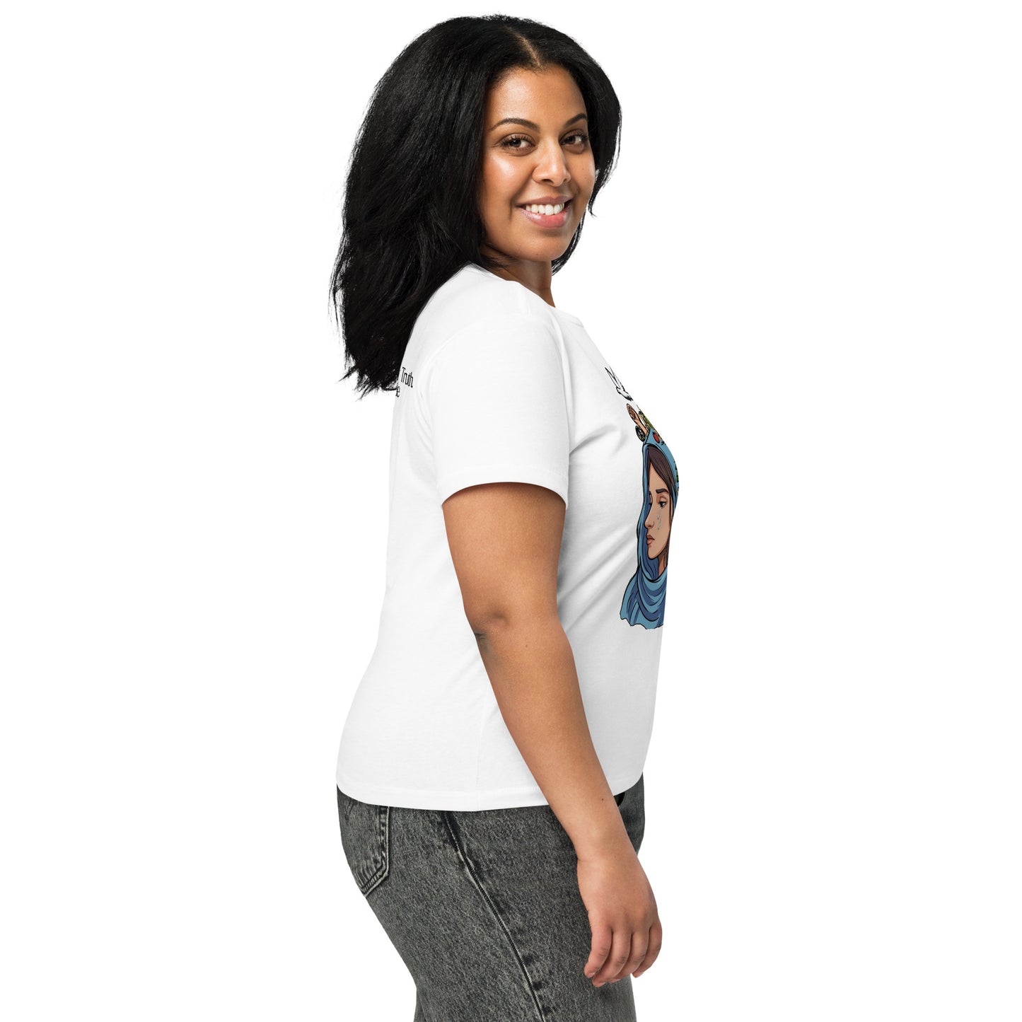 Women’s high-waisted t-shirt by Sweet Agitator