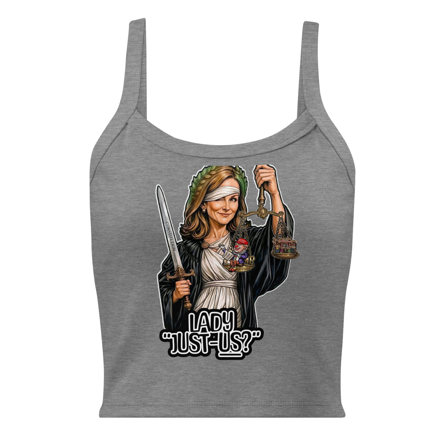 Lady Just-us? Micro-rib tank top by Sweet Agitator