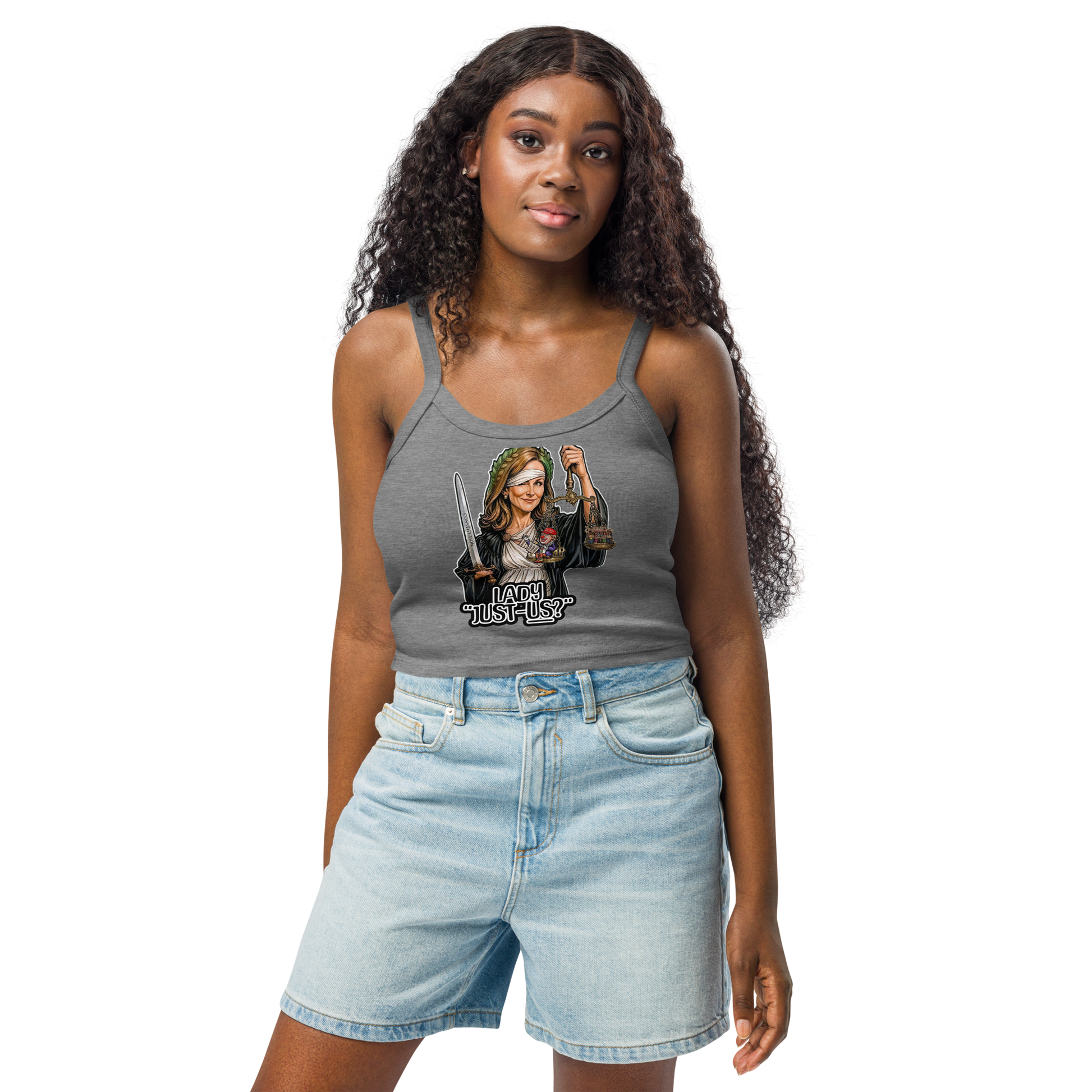 Lady Just-us? Micro-rib tank top by Sweet Agitator