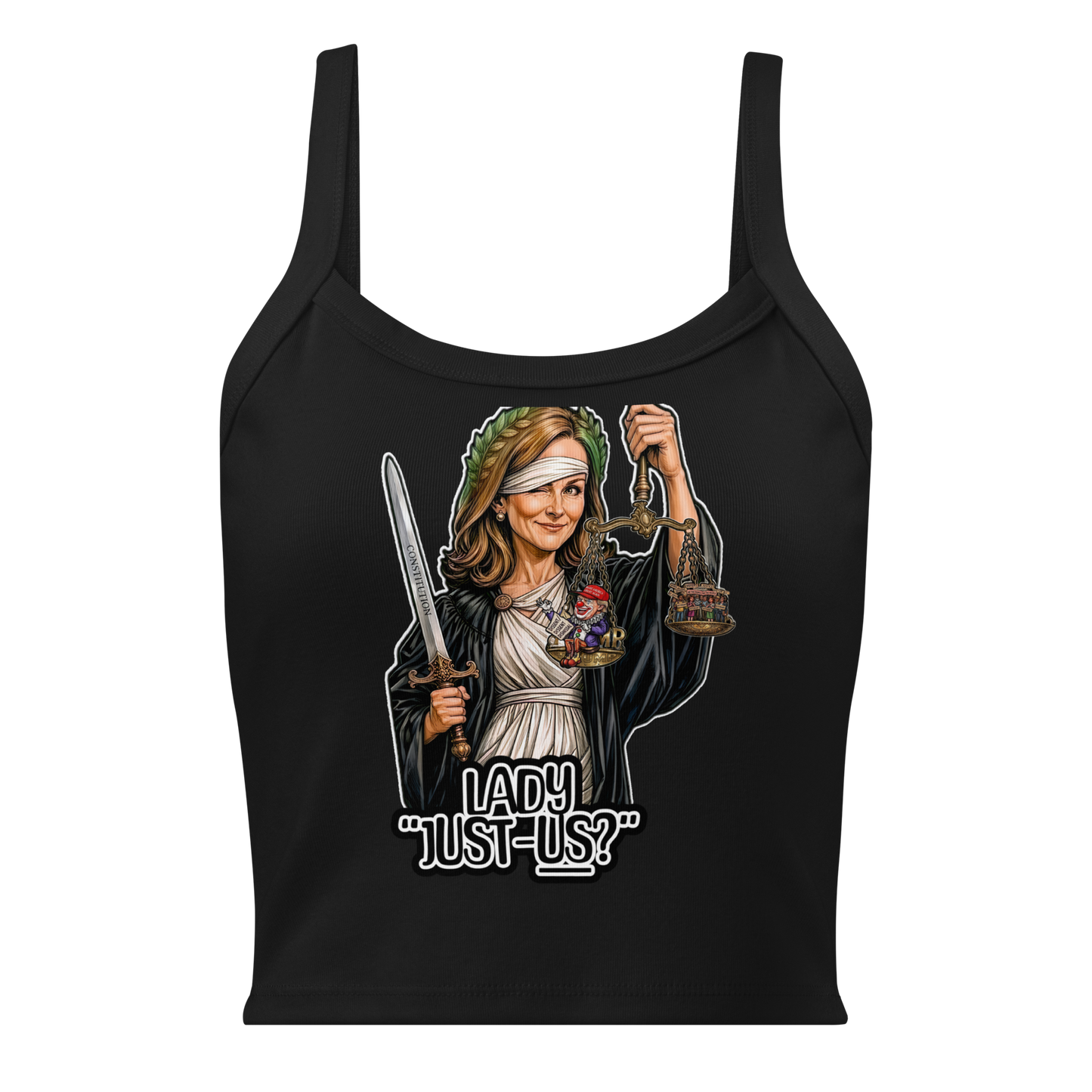 Lady Just-us? Micro-rib tank top by Sweet Agitator