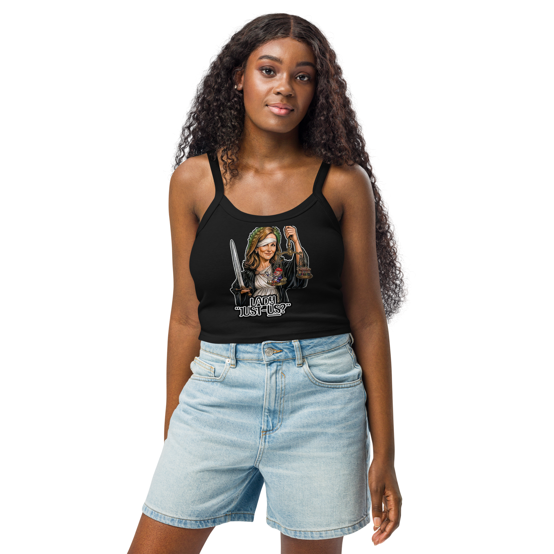 Lady Just-us? Micro-rib tank top by Sweet Agitator