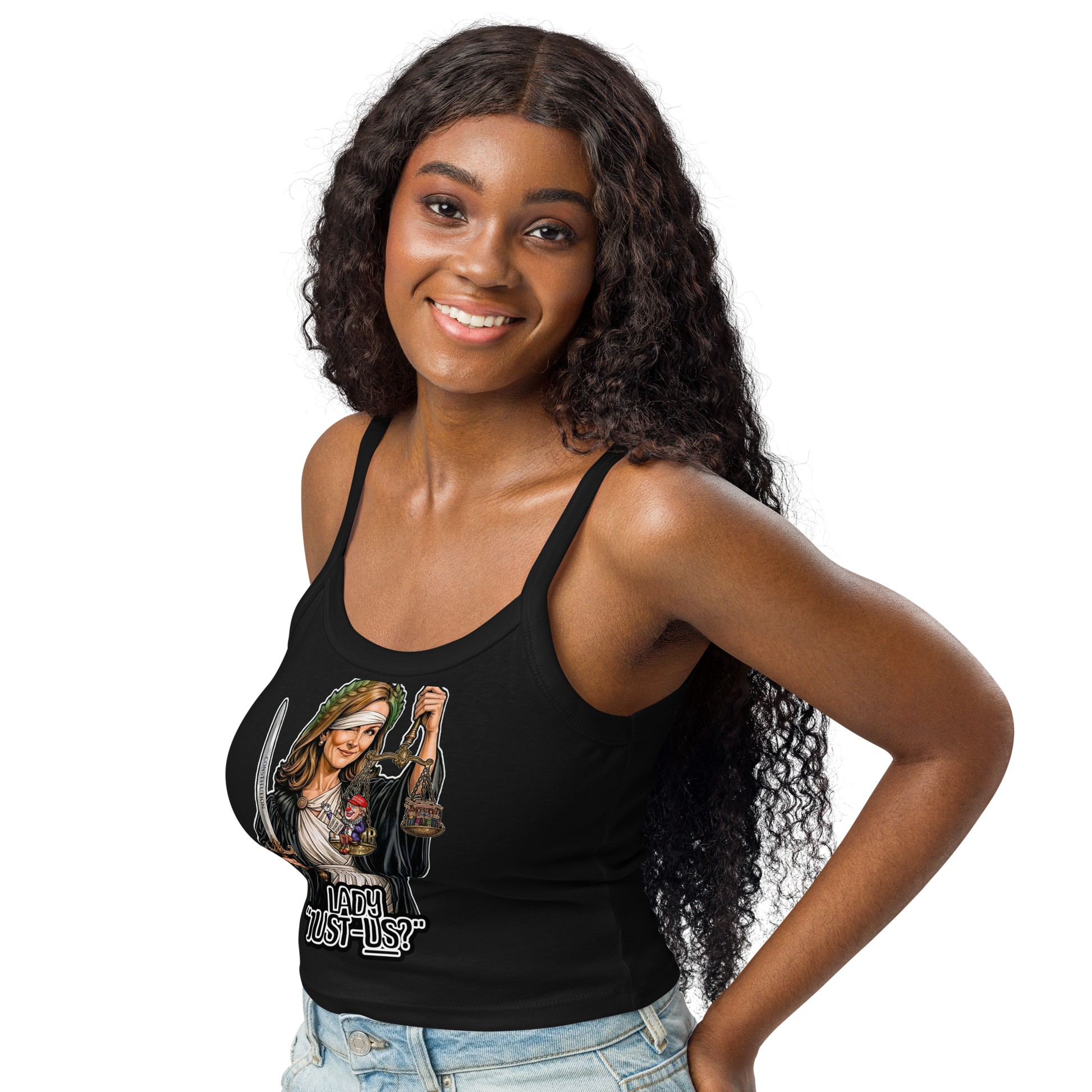 Lady Just-us? Micro-rib tank top by Sweet Agitator