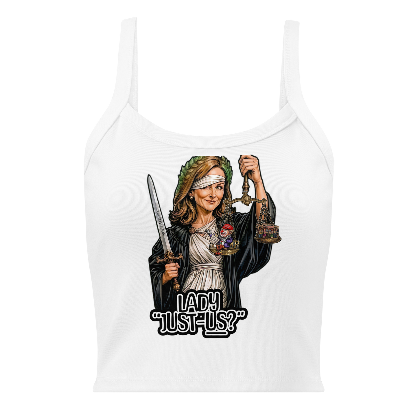 Lady Just-us? Micro-rib tank top by Sweet Agitator