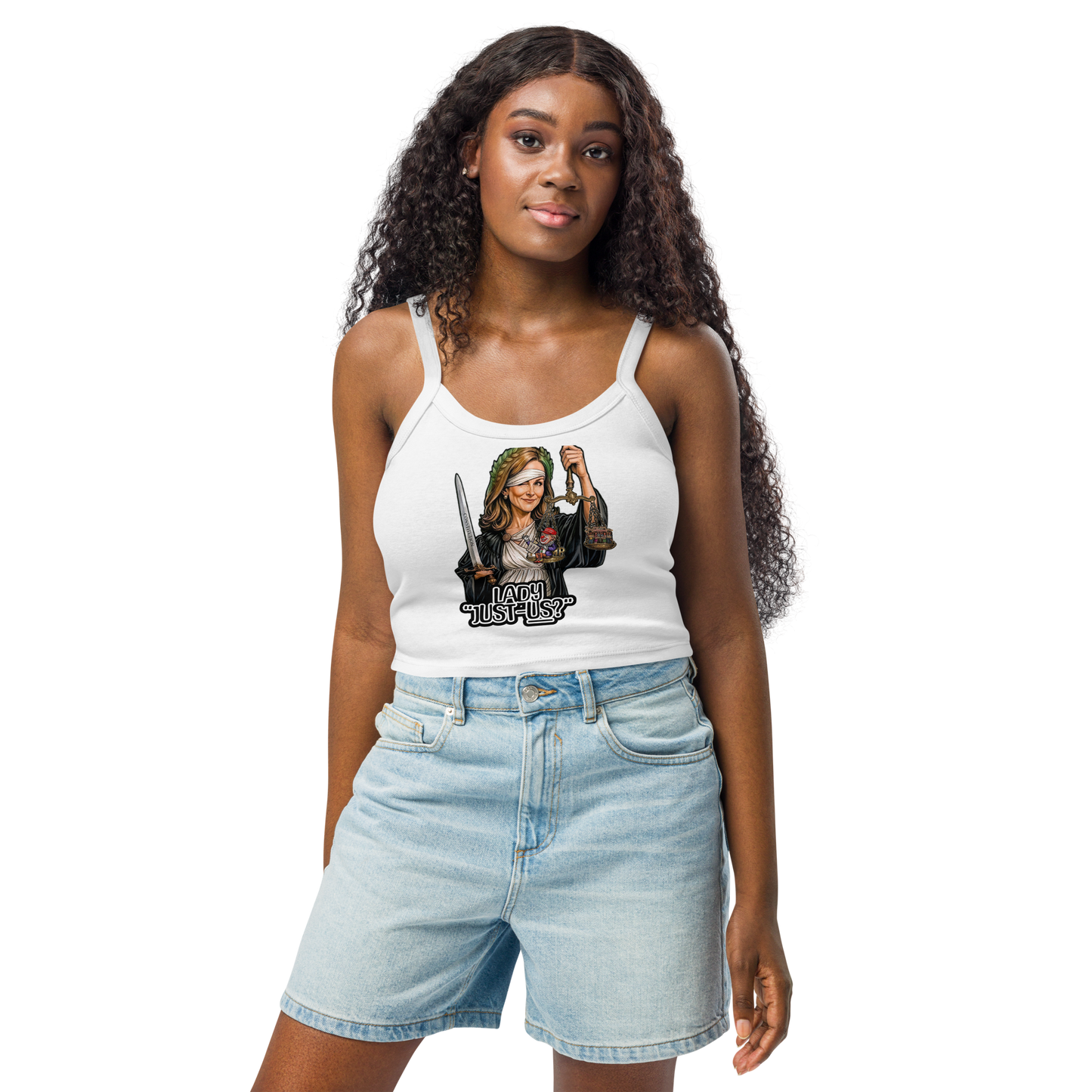 Lady Just-us? Micro-rib tank top by Sweet Agitator