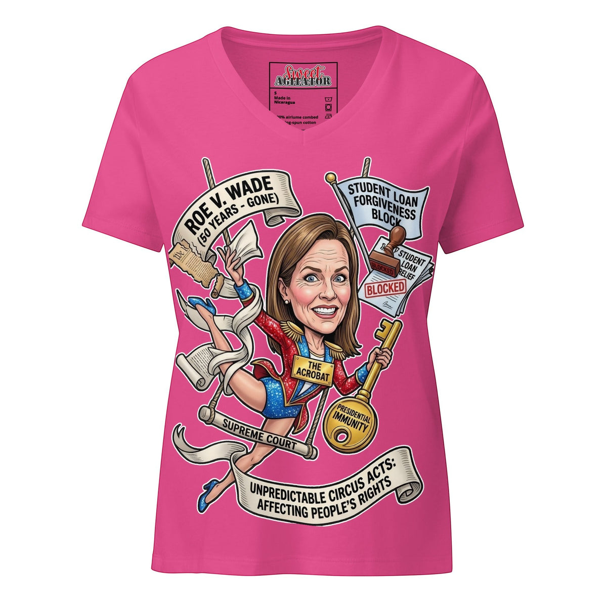 The Acrobat — Episode 1 Women's V-Neck Tee by Sweet Agitator