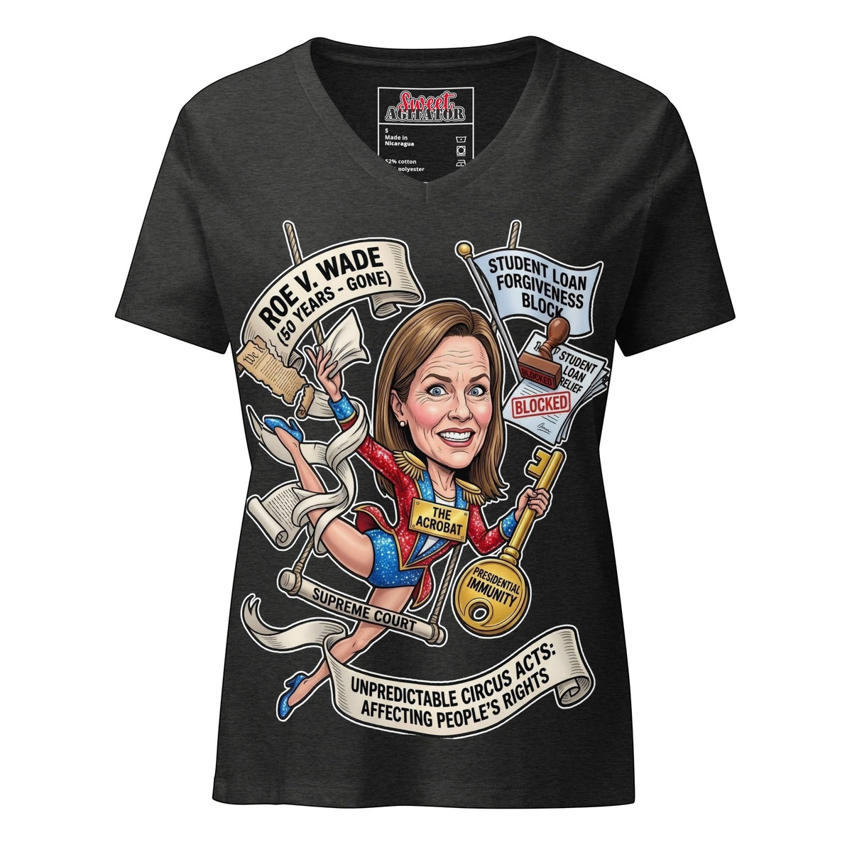 The Acrobat — Episode 1 Women's V-Neck Tee by Sweet Agitator