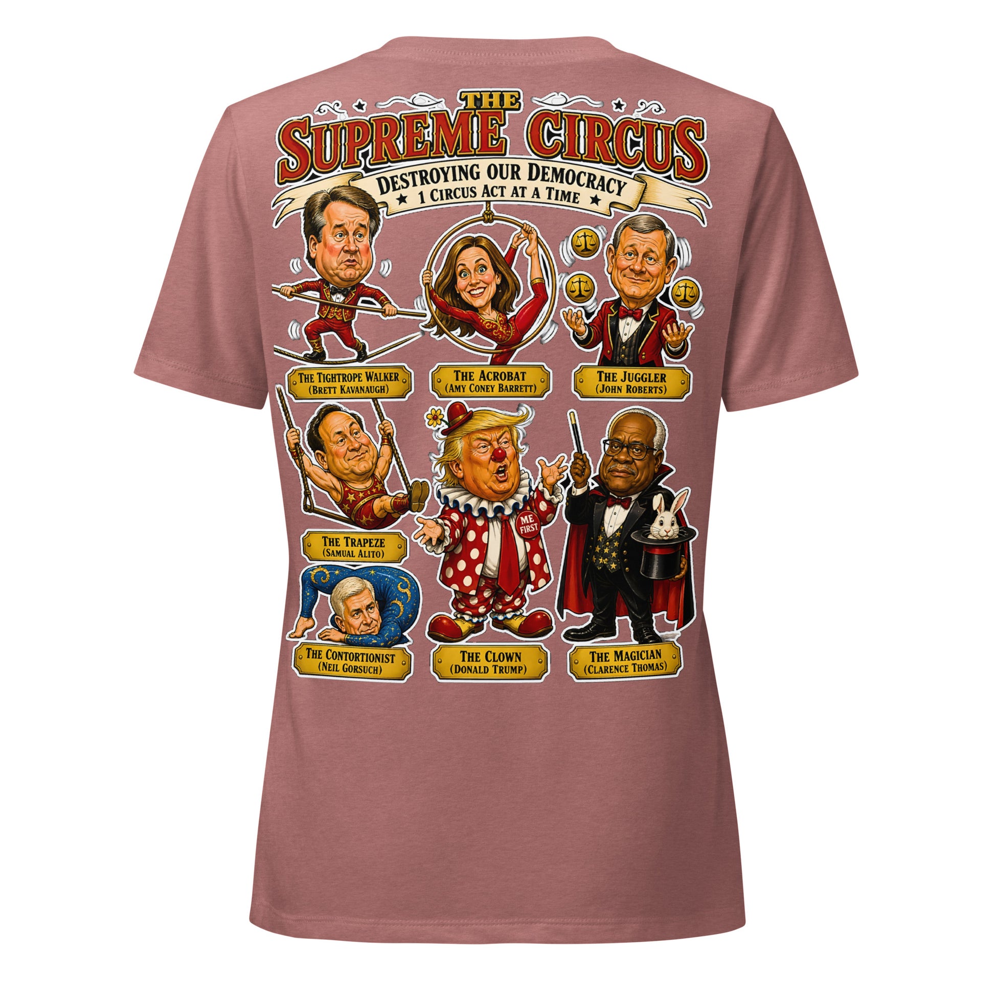 5 Justices & A Clown Womans V-Neck by Sweet Agitator