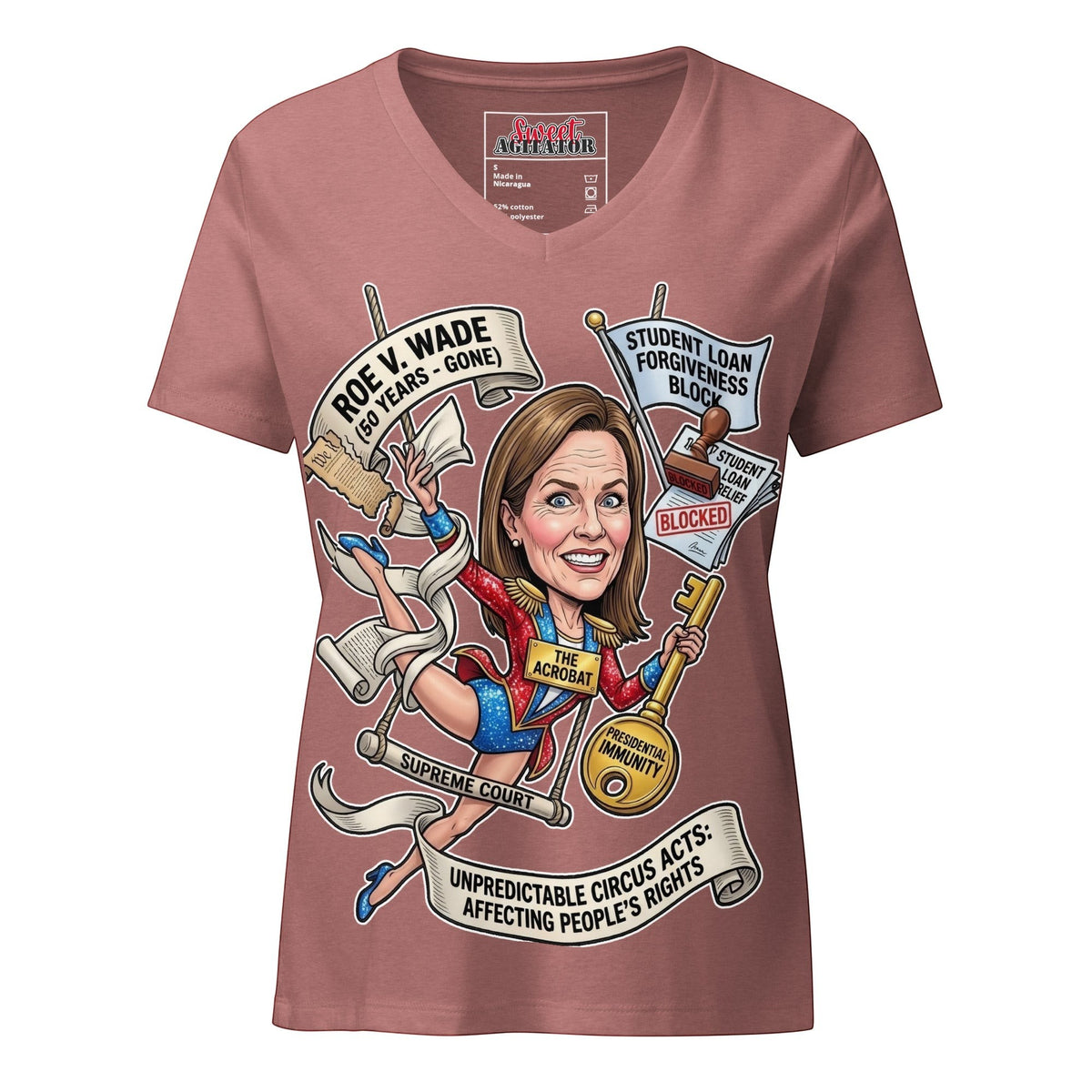 The Acrobat — Episode 1 Women's V-Neck Tee by Sweet Agitator