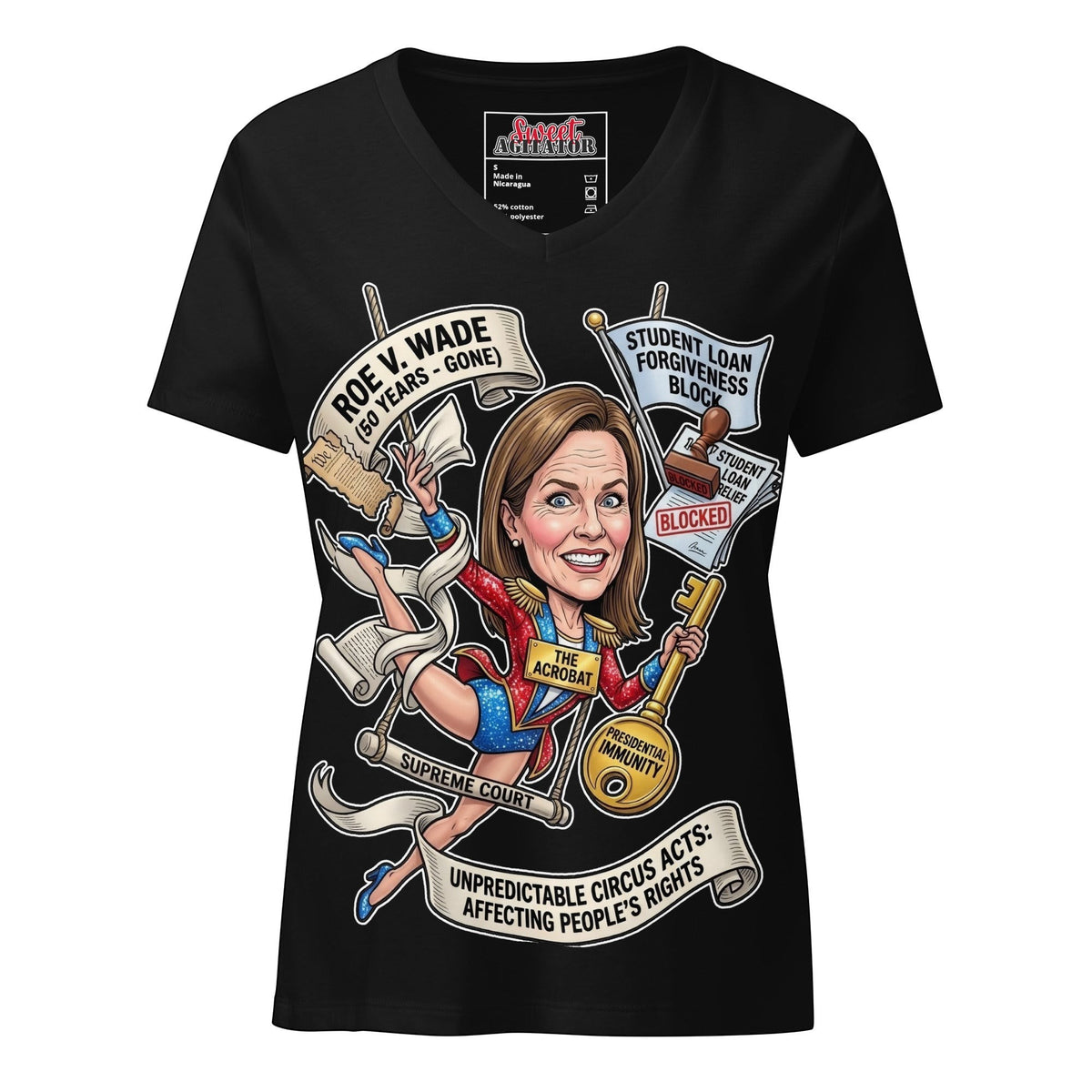 The Acrobat — Episode 1 Women's V-Neck Tee by Sweet Agitator
