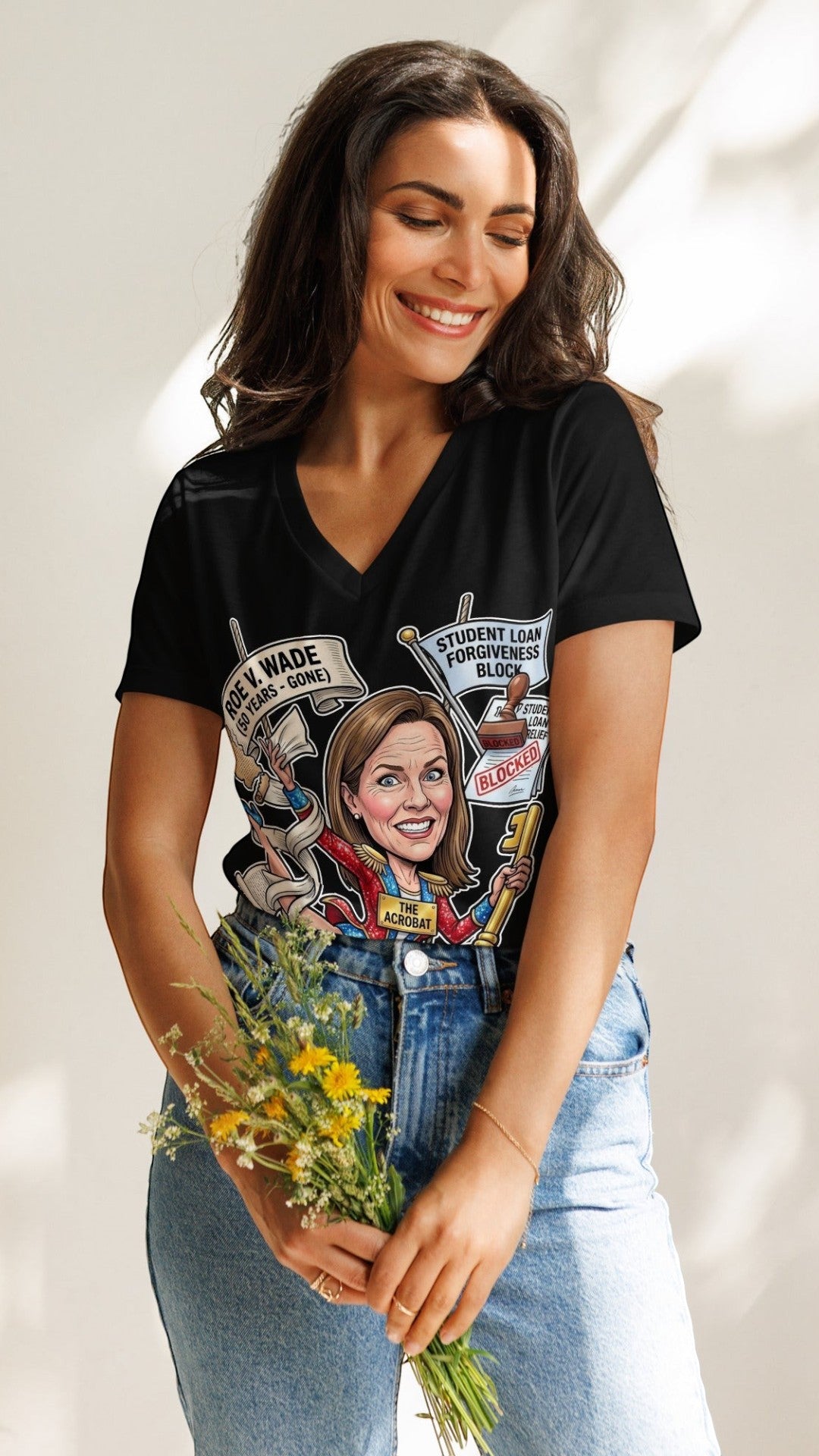The Acrobat — Episode 1 Women's V-Neck Tee by Sweet Agitator